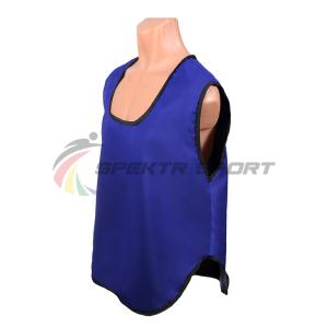 Купить Манишка футбольная односторонняя Spektr Sport синяя, р.36-40 в Козельске 